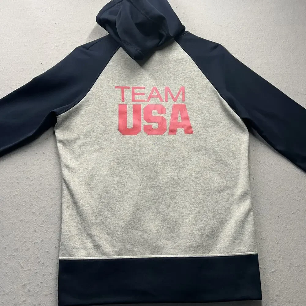 Nike Team USA Therma Fit Hoodie Womens M Olympic‎ Full Zip USA Patch Team USA